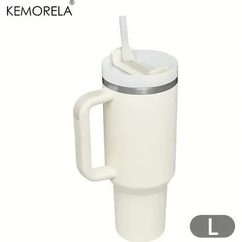 Termoska Nerezová sportovní termo láhev s brčkem a držadlem | termo láhev, nerezová termoska - L