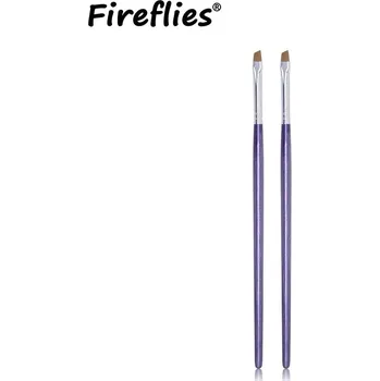 Kosmetický štětec Štětec na oční linky plochý tenký | kosmetický štětec, štětec na líčení - 2 ks