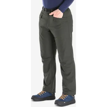 QUECHUA Pánské zimní turistické vodoodpudivé kalhoty NH 100 2XL ZELENÁ