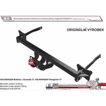 Tažné zařízení Tažné zařízení VOLKSWAGEN Multivan + Caravelle T7 Van / Multivan / Caravelle 03/2025-> SV 004-541, SVC GROUP
