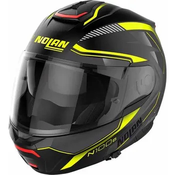 Motodoplněk NOLAN přilba N100-6 Surveyor flat black/yellow - M
