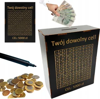 Obraz ČERNÁ PERSONALIZOVANÁ SPOŘICÍ KASIČKA S VÝZVOU - STÍRACÍ