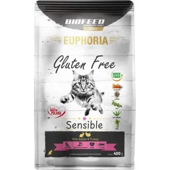 Krmivo pro kočku BIOFEED EUPHORIA Suché Krmivo pro kočky bez lepku a krůta 0,4 kg