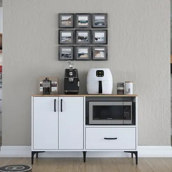 Casarredo STEMNA skřňka na mikrovlnku, ořech/bílá