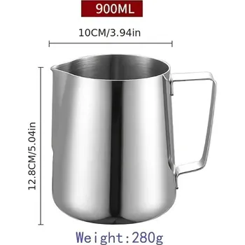 Konvička na mléko Nerez konvička na šlehání mléka | konvička, džbánek - 900 ml bez stupnice