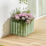 Die moderne Hausfrau Květináč Venkovský plůtek, zelený, čtvercový 494507