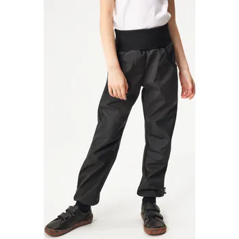 Chlapecké kalhoty Dětské softshellové kalhoty s fleecem Street Strong, Černá Velikost: 128/134