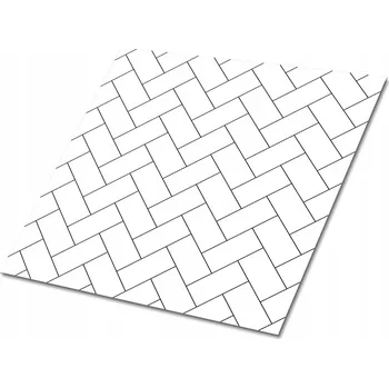 vinylová podlaha Samolepicí vinylové obklady s grafikou do předsíně Chodel bílé 9x30x30 cm