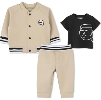 Karl Lagerfeld Tepláková souprava s tričkem - Béžová - 9m