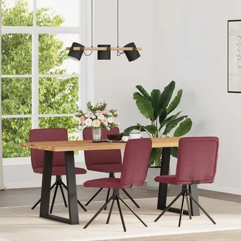 Jídelní židle Jídelní židle, 4 ks, vínově červená, potažené látkou