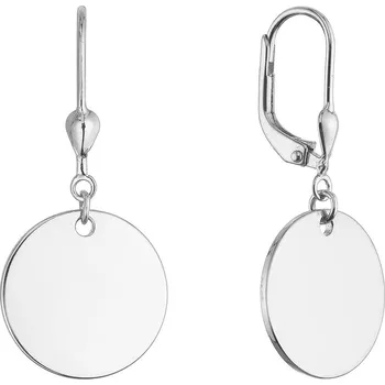 Náušnice Stříbrné náušnice placičky velké 61135