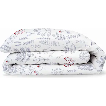 Polštář Bavlněný povlak na přikrývku - Herbář modrý Zapínání: knoflík, Velikost přikrývky: 140x200