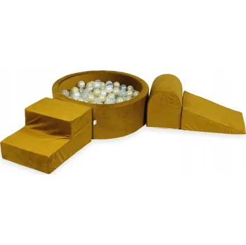 Dětské hřiště Pěnové dětské hřiště s kulatým bazénkem, zlaté