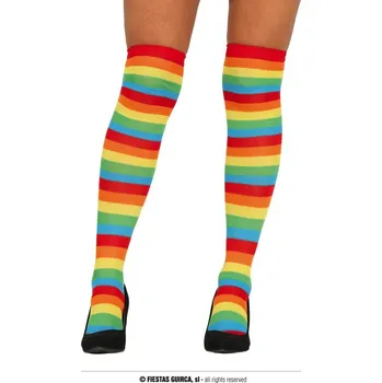 Karnevalový kostým Guirca Barevné proužkované nadkolenky