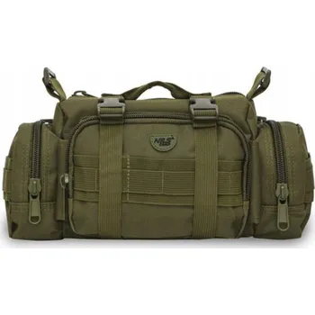 Outdoorové zavazadlo Taktická ledvinka taška na opasek zelená 5L Nils Camp