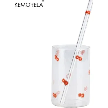 Roztomilý ovocný skleněný hrnek na kávu a mléko | hrnek, sklenice - B