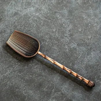 Příbor Retro čajová lžička s motivem xiangyun | čajová lžička, čajové doplňky - Červený-měděný-klobouk