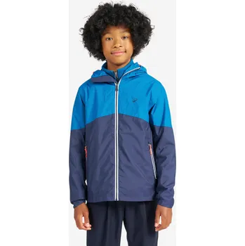DECATHLON Dětská jachtařská nepromokavá bunda Sailing 100 5-6 LET MODRÁ|TYRKYSOVÁ