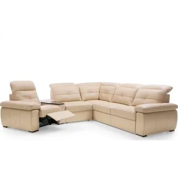 Sedací souprava Kožená rohová rozkládací sedací souprava s elektrickou relax funkcí LIMA Pravý roh
