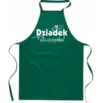 Kuchyňská zástěra KUCHYŇSKÁ ZÁSTĚRA zelená DĚDA VÍ dárek ke Dni Dědečka FA_433_z