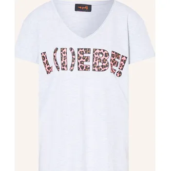 Dámské tričko Miss Goodlife Dámské Tričko, světle šedá / neonově růžová /...