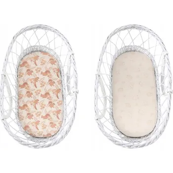 Prostěradlo Prostěradlo do kočárku, korbičky, kolébky 2-balení Vintage Animals Sleepee