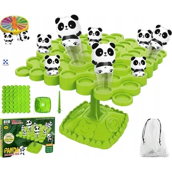 Hračka pro nejmenší Dovednostní hra Panda Balanční strom Hračka DK