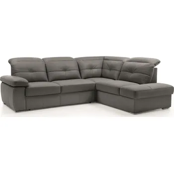 Sedací souprava Kožená rohová rozkládací sedací souprava LIMA Pravý roh plocha spaní 193x120