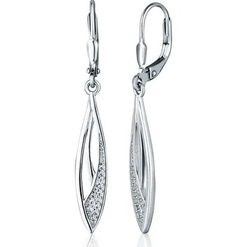 Náušnice Náušnice JVD SVLE2564XJ6BI00 stříbrné