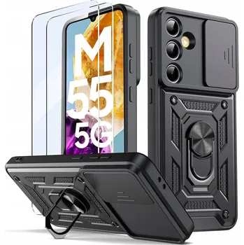 Pouzdro na mobilní telefon Zadní Kryt Koanni pro Samsung Galaxy M55 černý