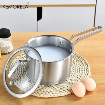 Hrnec Nerezová sada hrnců na indukci pro každodenní vaření | nerezový hrnec, sada hrnců - 16 CM