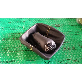 Hlavice řadicí páky Originální díl VW kožená řadící páka s koženkovou manžetou VW Polo 4 (9N) 6Q1711113L QVE