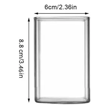 Sklenice Hranatá sklenice s brčkem na vodu pivo víno džus | sklenice pohár - 250 ml