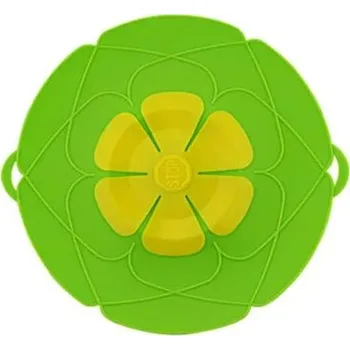 Poklice Silikonová poklice proti přetečení na pánev a hrnec | kuchyňské víko, kuchyňské doplňky - ZELENÝ