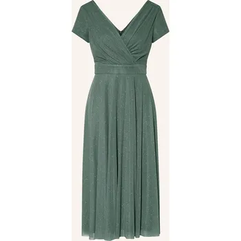 Dámské šaty Vera Mont Dámské Koktejlové Šaty, tmavě zelená / šedá, 44