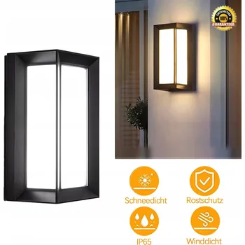 Venkovní osvětlení Venkovní nástěnné svítidlo LED s pohybovým senzorem, fasádní lampa do zahrady