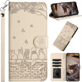 Pouzdro na mobilní telefon Flipové pouzdro ST pro Samsung Galaxy A56 béžové