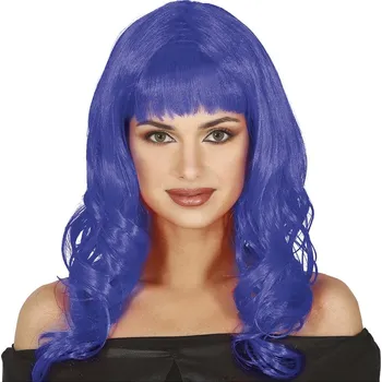 Karnevalová paruka Guirca Paruka s modrou hřívou