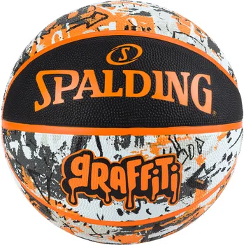 Basketbalový míč SPALDING BASKETBALOVÝ MÍČ GRAFFITI ORANGE VEL.