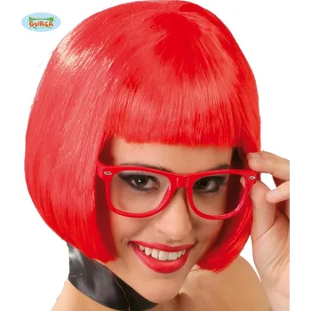 Karnevalový kostým Guirca Paruka krátká červená