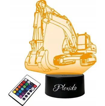 Lampička Stolní lampička Bagr, 16 barev LED PLEXIDO