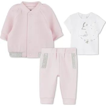 Karl Lagerfeld Tepláková souprava s tričkem - Růžová - 12m