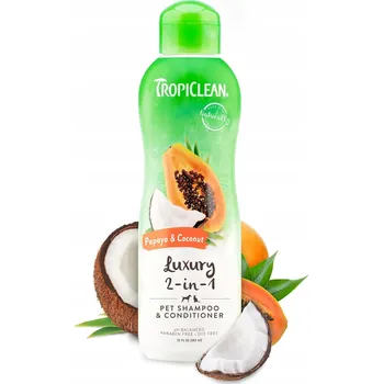 Kosmetika pro psa Tropiclean Šampon Luxury pro psa kočku usnadňující rozčesávání srsti