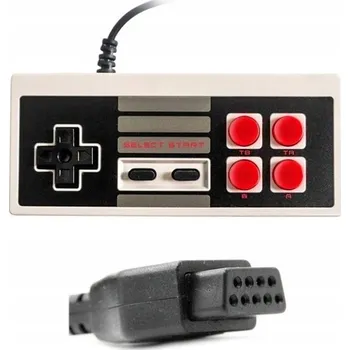 Herní konzole IRIS Ovladač pro konzoli Pegasus, retro TV konzole, klony NES s turbo funkcí, 9pinový konektor