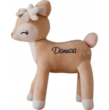 plyšák Plyšová srnka s věnečkem Ecru | Melootka