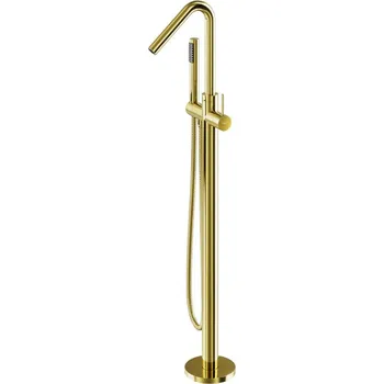 Vodovodní baterie Besco Volně stojící vanová baterie Veo 3.0 ColdMode VB BOX system LG Světle Zlatá lesk