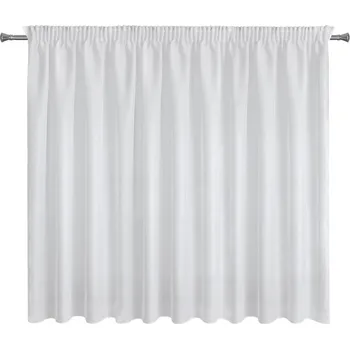 Záclona Záclona Clara Soft, výběr velikosti – Elegantní bílý voál s jemným vzorem Velikost: 350 x 160 cm