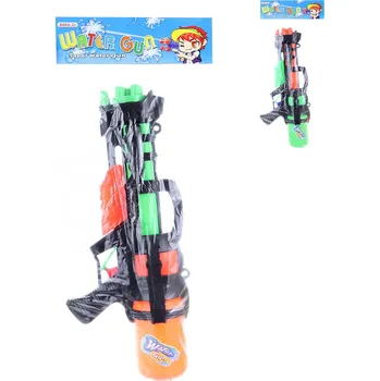 Pistole vodní stříkací 40cm se zásobníkem na vodu 2 barvy plast