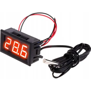 Domácí teploměr Elektro-tronic LED teploměr černý