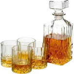 EXCELLENT HOUSEWARE Whiskey set karafa + sklenice sada 5 ks křišťálové sklo, 0,9L KO-CD1003190